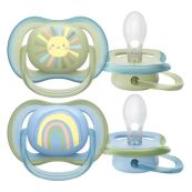 Пустушка ортодонтична силіконова Philips Avent SCF 085/58 Ultra Air 0-6 місяців №2