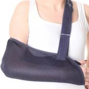 БАНДАЖ Д/ФИКСАЦИИ РУКИ ТРИКОТАЖ. REF-30.302 (L) ЧЕРНЫЙ  8792