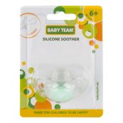 Пустышка силиконовая Baby Team 3104 классическая с 6 месяцев
