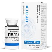 Пелта порошок для розчину для ін'єкцій 40 мг флакон №1