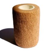 Бинт когезивный фиксирующий 7,5 см х 4,5 м Toros-Group тип 1105 бежевый цвет