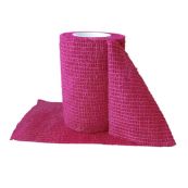 Бинт когезивный фиксирующий 7,5 см х 4,5 м Toros-Group тип 1106 розовый цвет