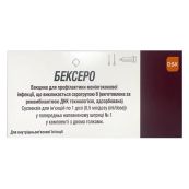 Бексеро вакцина для профилактики менингококковой инфекции суспензия для инъекций 1 доза (0,5 мл/дозу)