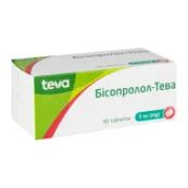Бісопролол-Тева таблетки 5 мг блістер №90