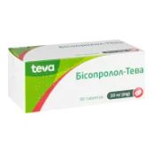 Бісопролол-Тева таблетки 10 мг блістер №90
