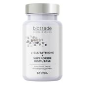 Антиоксидантный комплекс для омоложения и против пигментации Biotrade L-Glutathione 200 мг + Superoxide Dismutase №60