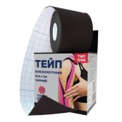 ПЛАСТЫРЬ МЕД. КИНЕЗИО ТЕЙП 1098 5СМ Х 5М  ЧЕРН. 5443