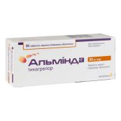 Альмінда таблетки вкриті оболонкою 90 мг блістер №56