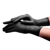 ПЕРЧАТКИ СМОТР. Н/СТ НИТР. (M) БЕЗ ПУДРЫ ПАРА ЧЕРН 4980