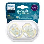 Пустышка силиконовая Philips Avent SCF376/01 Ultra Air Ночная с 18 месяцев №2