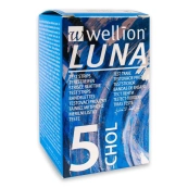 Тест-смужки для тестування рівня холестерину в крові Wellion LUNA №5