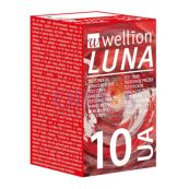 Тест-полоски для тестирования уровня мочевой кислоты в крови Wellion LUNA №10