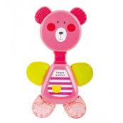 Брязкальце-зубогризка Canpol Babies Ведмедик від народження рожеве 56/139