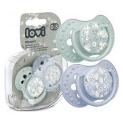 Пустушка силіконова динамічна Lovi Trends 22/921 для хлопчика блакитна №2