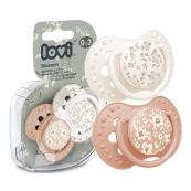 Пустушка силіконова динамічна Lovi Trends 22/921 для дівчинки бежева №2