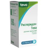 Рисперидон-Тева розчин оральний 1 мг/мл флакон з дозатором 30 мл