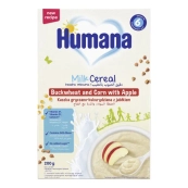 ХУМАНА КАША МОЛОЧ. ГРЕЧ. КУКУР. ЯБЛОКО 200Г  3030