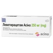 Леветирацетам Асино таблетки покрытые оболочкой 250 мг блистер №30