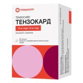 Тензокард капсули з модифікованим вивільненням 10 мг/1,5 мг №30