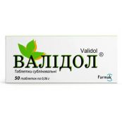 Валидол таблетки сублингвальные 0,06 г блистер №50