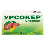 Урсокер капсули 250 мг блістер №100