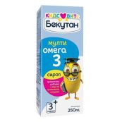 Бекутан Кідс Вітс МультиОмега-3 сироп у флаконі 250 мл