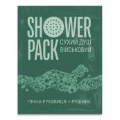 ДУШ СУХОЙ ВОЕН. SHOWER PACK ПЕРЧАТКА ПЕННАЯ+ ПОЛОТЕНЦЕ  0014