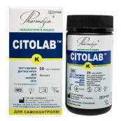 ТЕСТ-ПОЛОСКА CITOLAB K  №25 Д/ОПРЕД. КЕТОНОВ (АЦЕТОН)