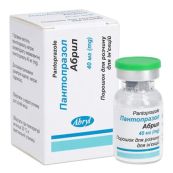 Пантопразол Абрил порошок для розчину для ін'єкцій 40 мг флакон №1