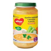 МИЛУПА БУЛЬОН КУРИНЫЙ С ОВОЩАМИ И РИСОМ 200 Г  3885