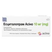 ЭСЦИТАЛОПРАМ-АСИНО ТАБЛ. 10 МГ №60