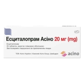 ЭСЦИТАЛОПРАМ-АСИНО ТАБЛ. 20 МГ №30