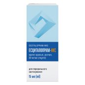 ЭСЦИТАЛОПРАМ-НКС КАПЛИ ОРАЛ. Р-Р 20 МГ/МЛ ФЛ. 15 МЛ
