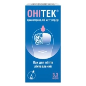 ОНИТЕК ЛАК Д/НОГТЕЙ 80 МГ/Г ФЛ. 3,3 МЛ