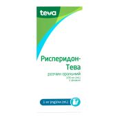 РИСПЕРИДОН-ТЕВА Р-Р ОРАЛ.1МГ/МЛ 100МЛ №1 ФЛ.