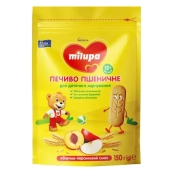 МИЛУПА ПЕЧЕНЬЕ ДЕТСКОЕ ПШЕНИЧНОЕ 150Г ЯБЛ.ПЕРСИК 9833