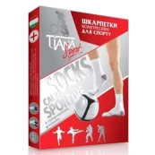 НОСКИ TIANA СПОРТ КОМПР.18-21ММ МОД.755 Р.3  БЕЛ. 2176