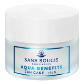 Крем для лица Sans Soucis (Сан Суси) Aqua Benefits 24 часа увлажнения насыщенный для сухой кожи 50 мл
