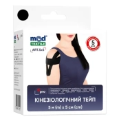 ПЛАСТЫРЬ МЕД. МЕДТЕКСТИЛЬ КИНЕЗИО ТЕЙП 5СМ Х 5М ЧЕРН 1109
