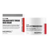 Ліфтинг-крем для шиї з пептидами та колагеном MEDIPEEL Premium Collagen Naite Thread 100 мл