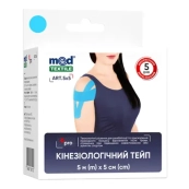 ПЛАСТЫРЬ МЕД. МЕДТЕКСТИЛЬ КИНЕЗИО ТЕЙП 5СМ Х 5М СИН 1130