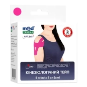 ПЛАСТЫРЬ МЕД. МЕДТЕКСТИЛЬ КИНЕЗИО ТЕЙП 5СМ Х 5М РОЗ 1161