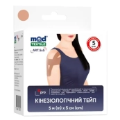 ПЛАСТЫРЬ МЕД. МЕДТЕКСТИЛЬ КИНЕЗИО ТЕЙП 5СМ Х 5М БЕЖ 1079