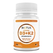Biotus Вітамін D3+K2 капсули 5000 МО/50 мкг №60