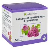 Валеріани кореневища з коренями пачка з внутрішним пакетом 50 г