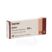 Іпатон таблетки вкриті оболонкою 250 мг блістер №20