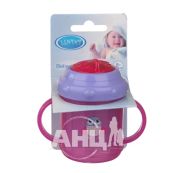 Поилка-непроливайка Lindo li 708 с ручками и силиконовой трубочкой 250 мл