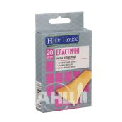 Пластырь медицинский бактерицидный Dr.House 7,2 см х 2,3 см тканый elastic №20