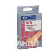 Пластырь медицинский бактерицидный Dr.House 7,2 см х 2,3 см №20