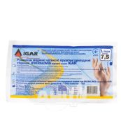 Рукавички медичні латексні хірургічні припудрені стерильні rivergloves Igar розмір 7,5 пара №1